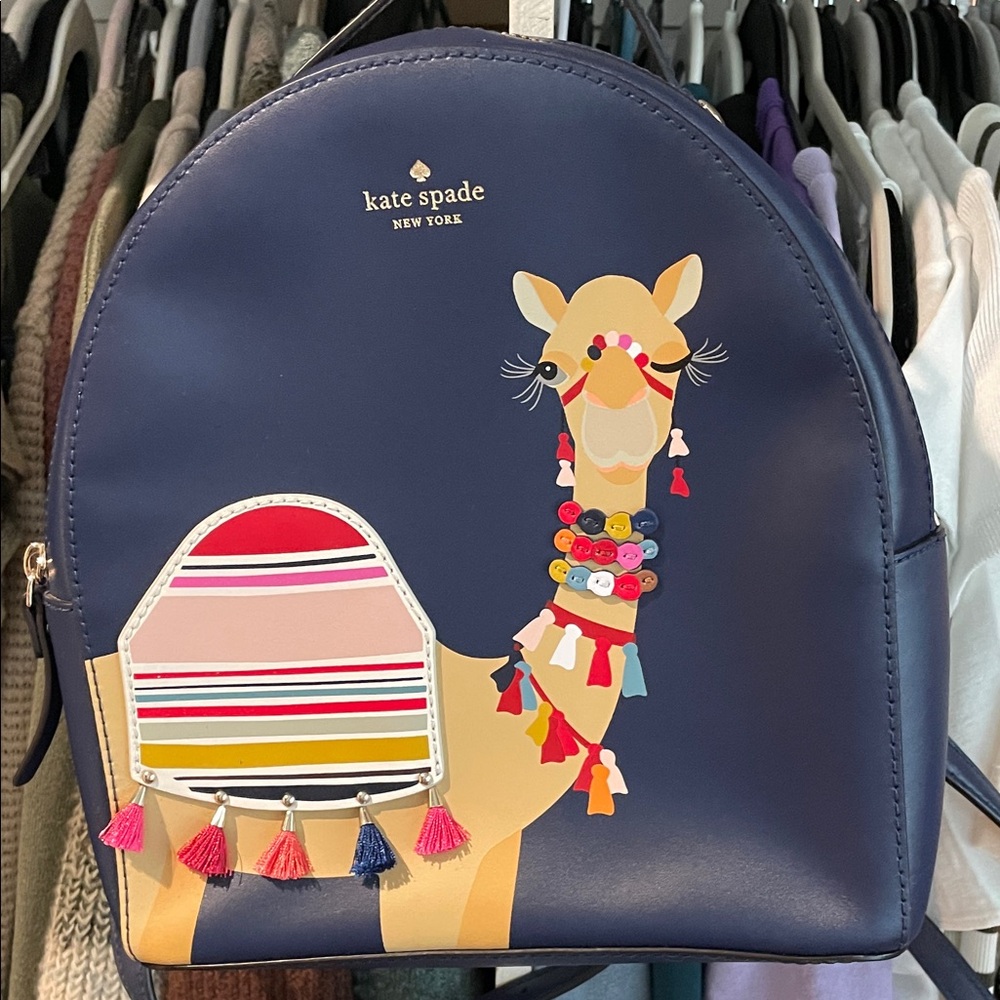 Kate Spade Navy Camel Backpack